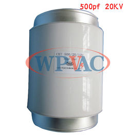 주문 소형 조정 세라믹 진공 축전기 CKT500/20/120 500pf 20KV는 공간을 절약합니다 online manufacture